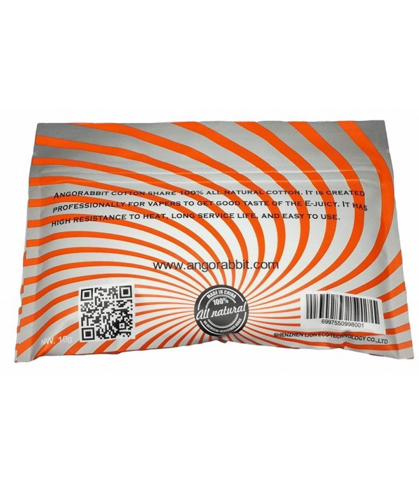 Angorabbit Cotton Orange Wickelwatte für Selbstwickler | Dampf