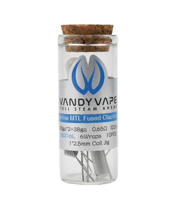 Vandy Vape Prebuilt Superfine MTL Fused Clapton Coil 10 Stück pro Pack