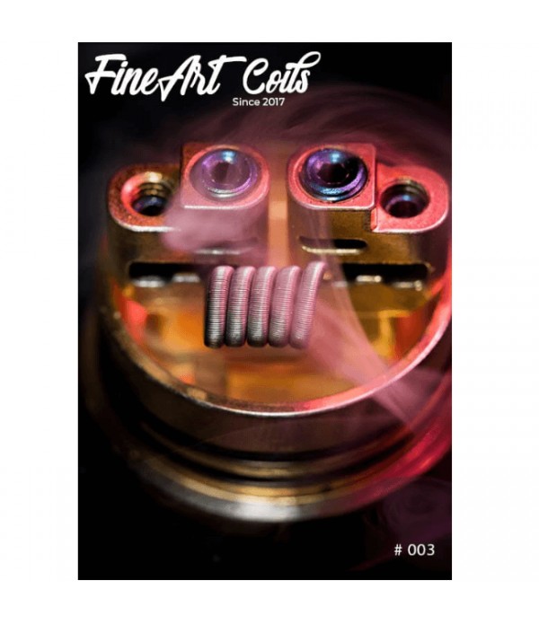 FineArt Coils - Handmade #003 Fused Clapton 2 Stück