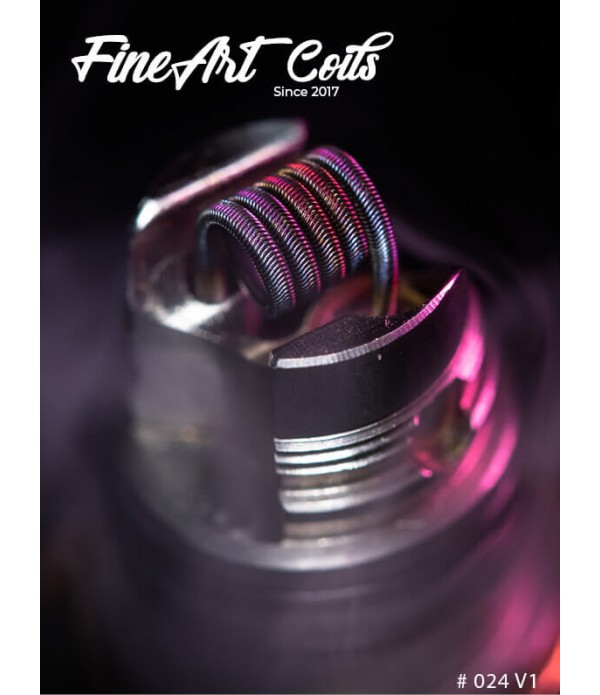 FineArt Coils - Handmade #024 2-Core Alien V1 Dotaio RBA DTL