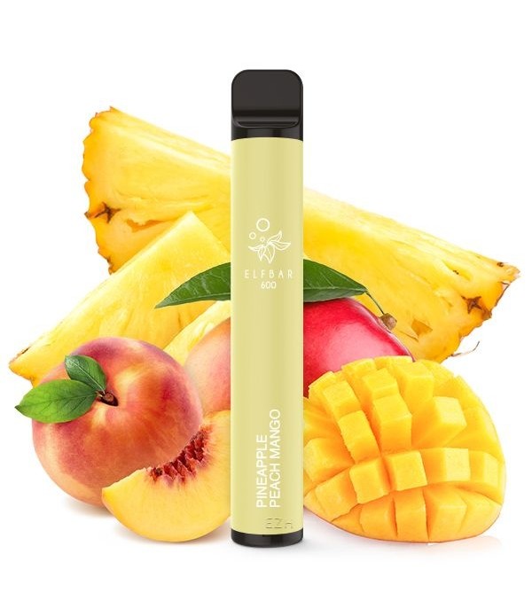 Einweg E-Zigarette - ELF BAR 600 -Pineapple Peach Mango -Disposable Pod