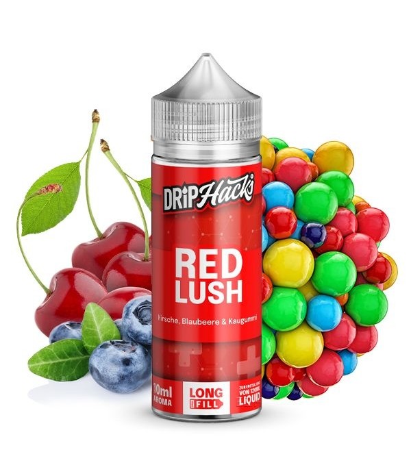 Drip Hacks- RED LUSH 10/120 ML Hackshot Longfill