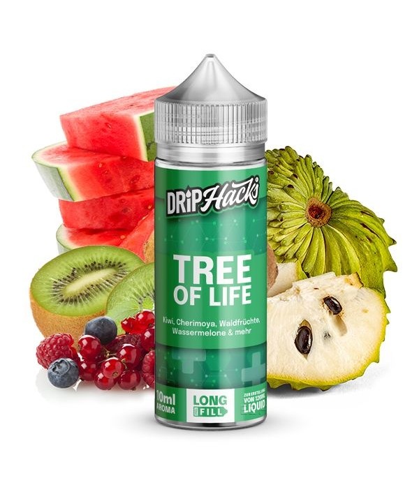 Drip Hacks- TREE OF LIFE 10/120 ML Hackshot  Longfill I Oxyzig