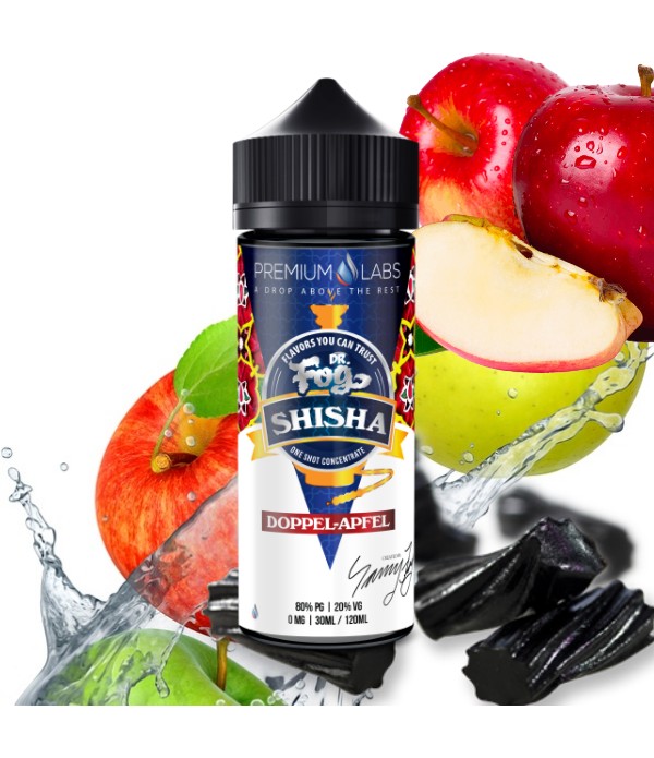 Dr. Fog Shisha 30ml - Doppel Apfel Aroma online g...