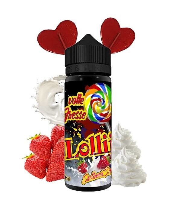 Lädla Juice - Volle Fresse Erdbeer Sahne Lolli 20/120ml Longfill Aroma