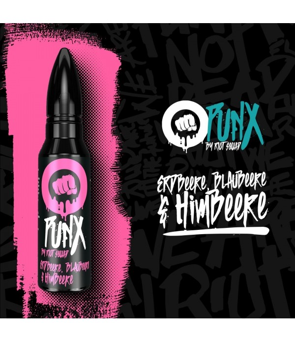 PUNX by Riot Squad - Erdbeere, Blaubeere & Himbeere - 15ml Aroma