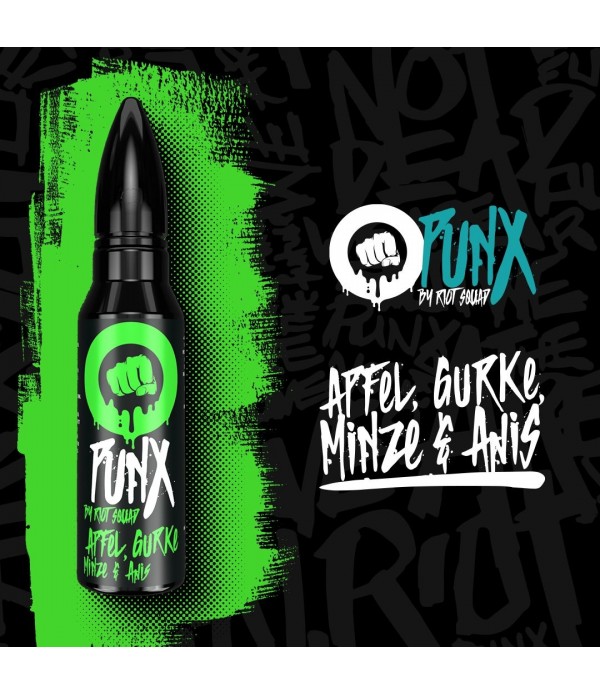 PUNX by Riot Squad - Apfel, Minze, Gurke & Anis - 15ml Aroma Longfill