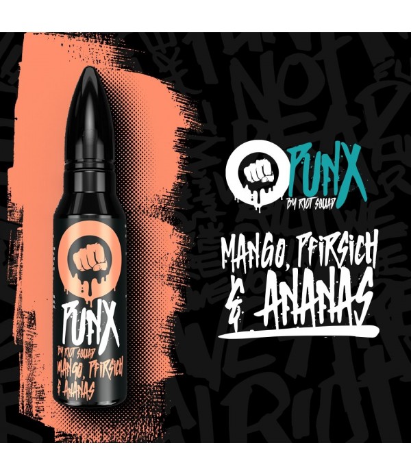 PUNX by Riot Squad - Mango, Pfirsich & Ananas - 15ml Aroma (Longfill)