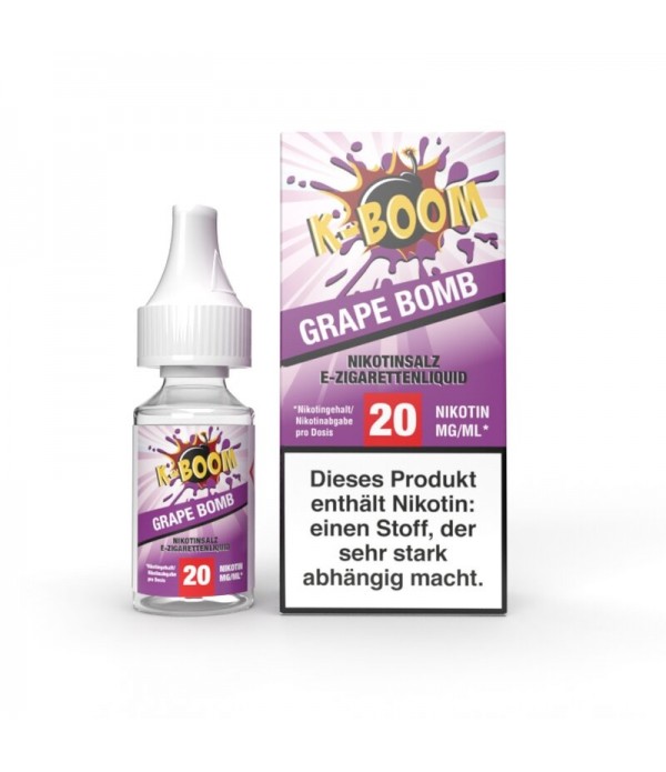 K-Boom Nic Salt - Grape Bomb - 10ml - 20mg/ml