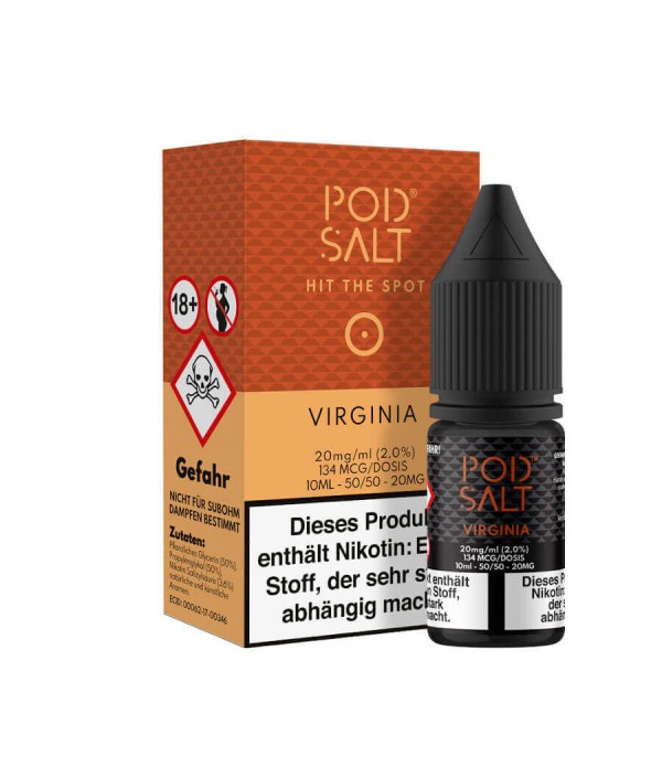 Pod Salt - Virginia Nikotinsalz E-Liquid 10ml 20mg