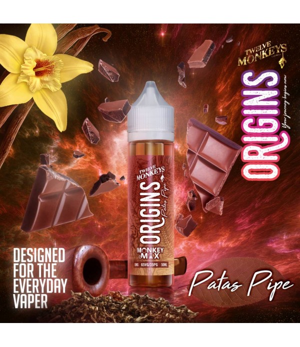 TWELVE MONKEYS - PATAS PIPE - 50ML ORIGINS E-LIQUID | Liquids