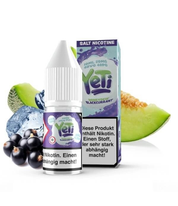 Yeti Nikotinsalz - Honeydew Blackcurrant 20mg Salt...