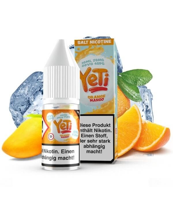 Yeti Nikotinsalz - Orange Mango 20mg Salt Nic E-Liquid