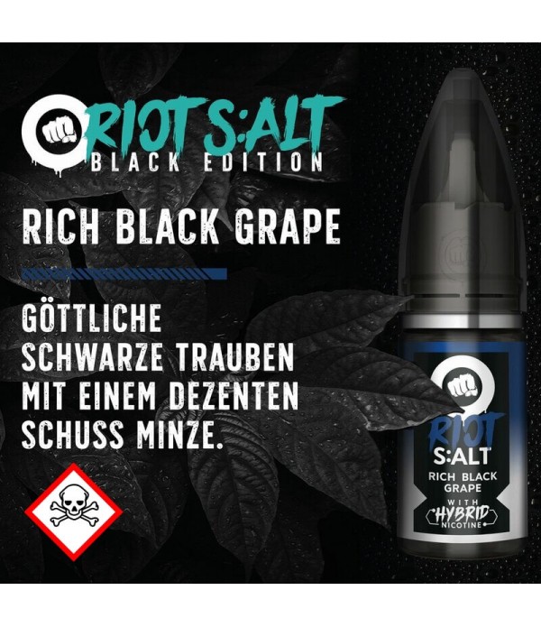 Riot Salt - Hybrid Nicotine - Black Edition - Rich Black Grape - 10ml