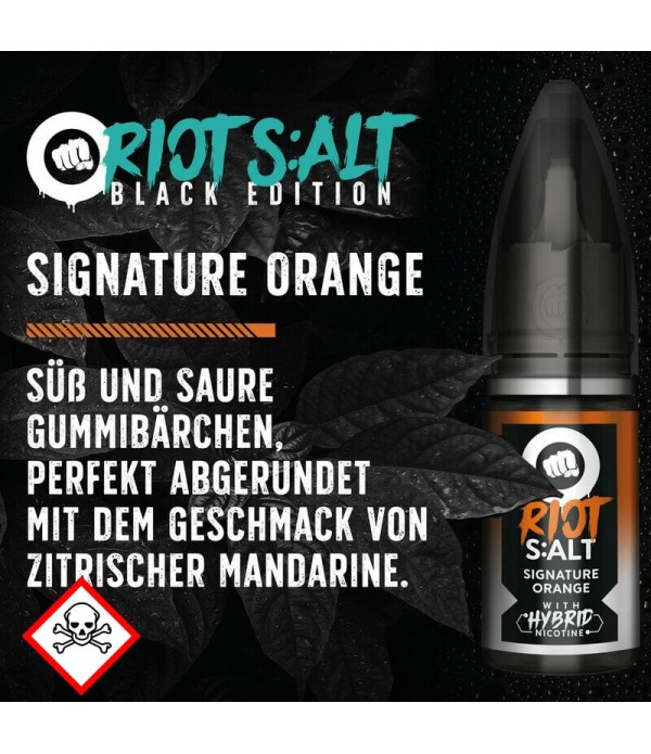 Riot Salt - Hybrid Nicotine - Black Edition - Signature Orange - 10ml