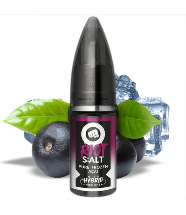 Riot Salt - Hybrid Nicotine - Black Edition - Pure Frozen Acai - 10ml