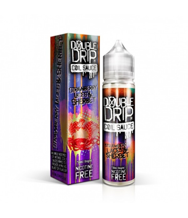 Double Drip Liquid-Strawberry Laces Sherbet  50ml ...