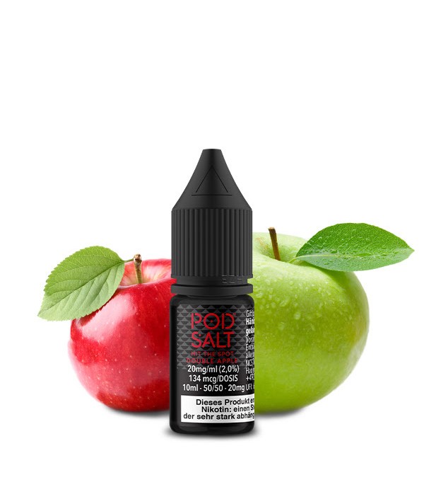 Pod Salt- DOUBLE APPLE Nikotin Salt 10 ml e-Liquid