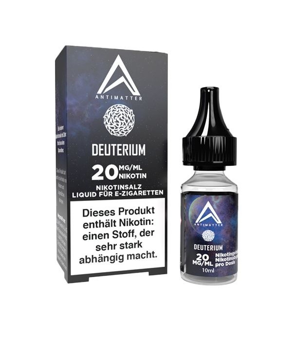 Neue Nikotinsalz- Antimatter- DEUTERIUM -Liquid für E-Zigaretten 20 mg/ml