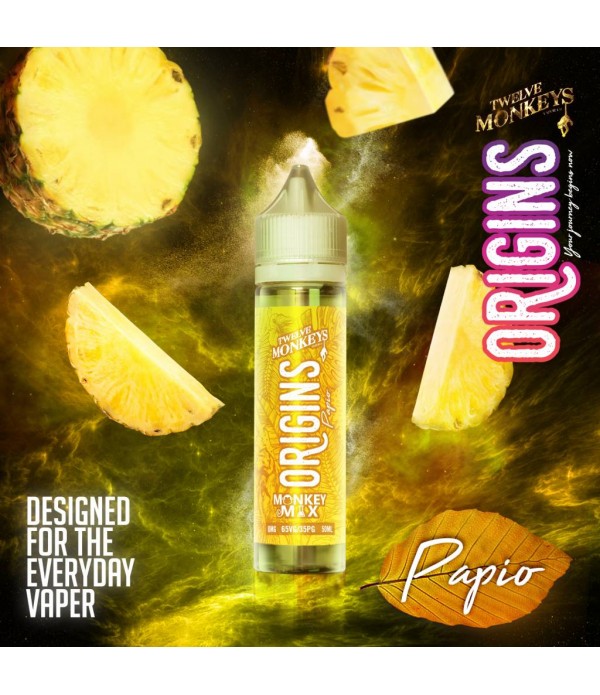 TWELVE MONKEYS - PAPIO - 50ML ORIGINS E-LIQUID | L...