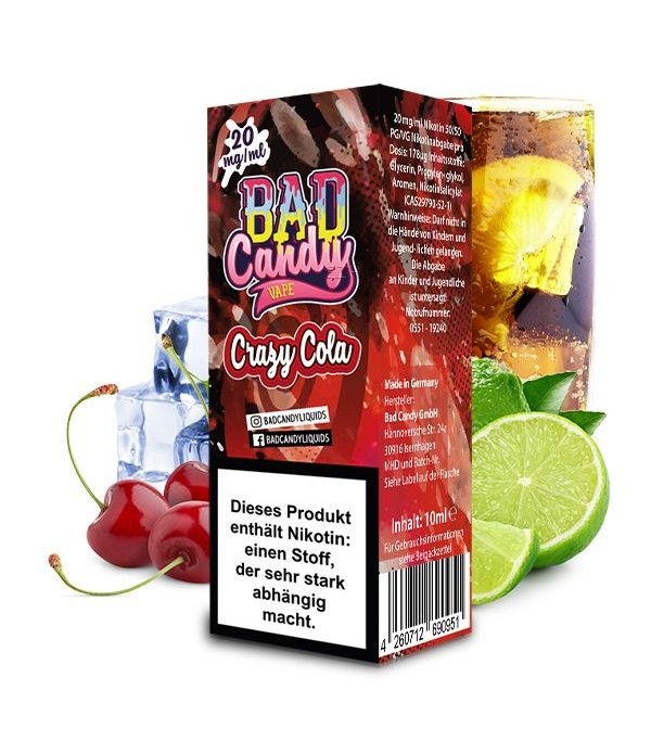 Bad Candy Nikotinsalz Liquids 20mg/ml 10ml