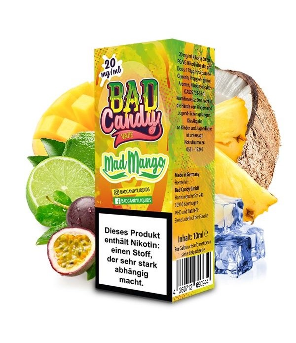 Bad Candy Nikotinsalz Liquids 20mg/ml 10ml