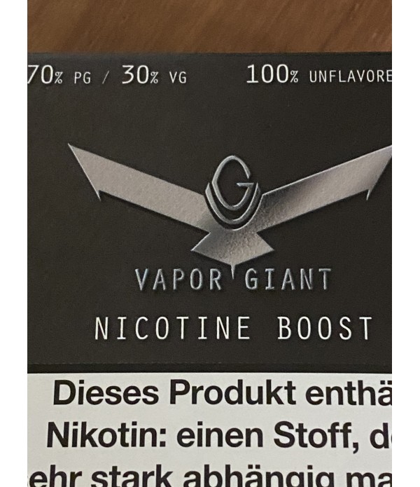 Vapor Giant - Nicotine Boost 3x 10ml