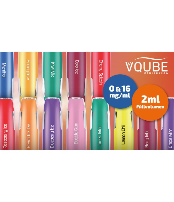 VQUBE PLUS 600 -EINWEG E-ZIGARETTE  OHNE NIKOTIN / 16 mg/ml NIKOTIN